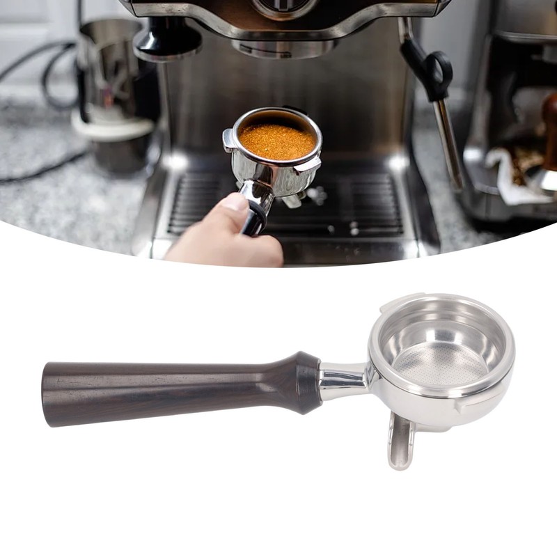 58mm Double Spouts Portafilter for Nuova Coffee Machines Stainless Steel