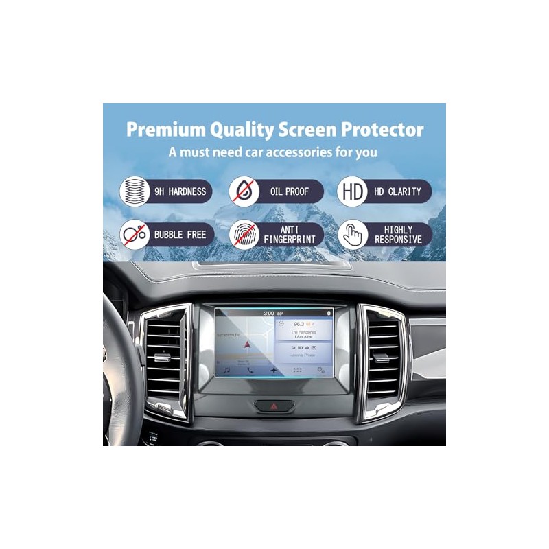 LUWU - Protector de visualización para Ford Ranger 2019-2023 de