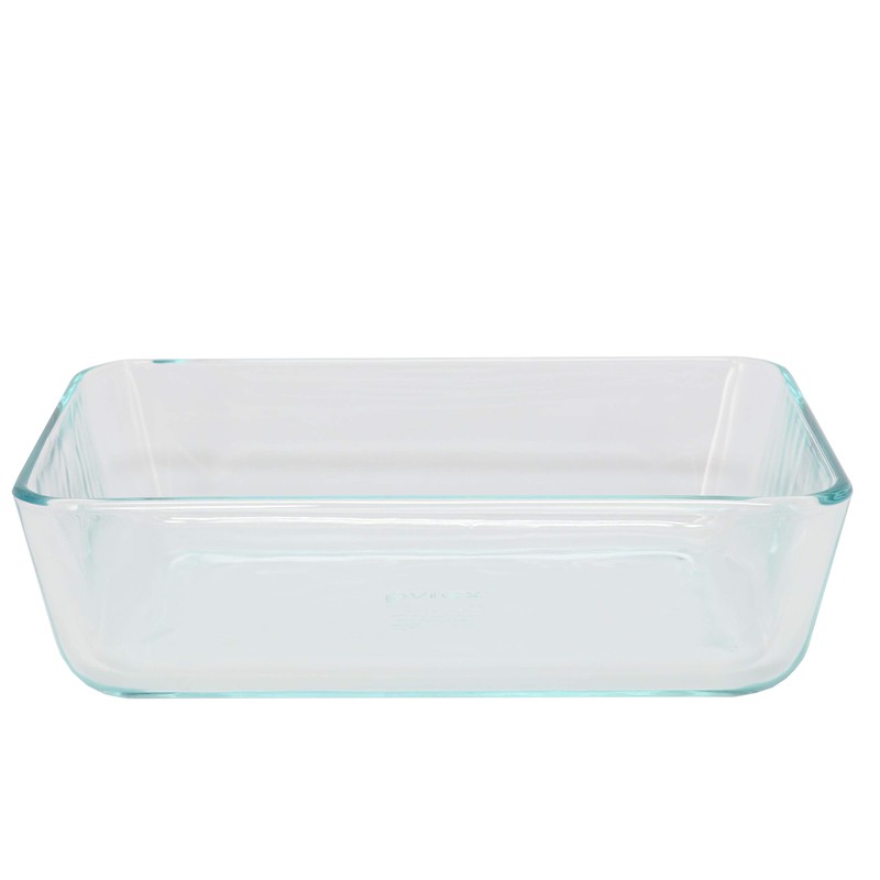 Pyrex 7212 11-Cup Glass Dishes with Dark Blue Lids (2-Pack)