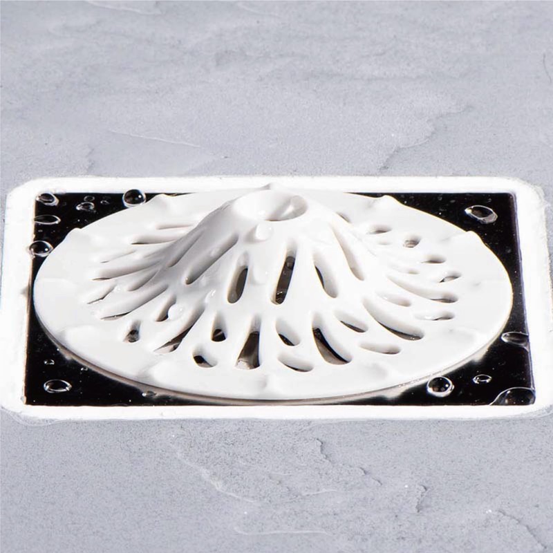 HUROYAMA Hair Catcher, Clogged drains, Messy Cleaning, Soft Silicone, Tool-Free