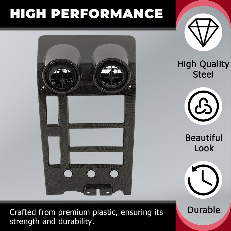 HECASA Dash Bezel Compatible with 2005-2007 Hummer H2 Replacement for