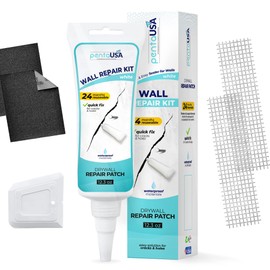 PentaUSA Drywall Repair Kit - 12.3Oz Wall Mending Agent with Scraper, Spackle Wall Patch, Drywall Repair Patch for Wall Hole, Concrete Repair, Cement Crack Filler - White (12.3Oz / 350gr)