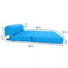 Danfuton Turquoise 6 x 36 x 70 Sleeper Chair Folding