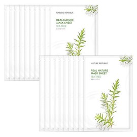15+15 Real Nature Essence Mask Pack Tea Tree 15+15 리얼 네이처 에센스 마스크팩 티트리