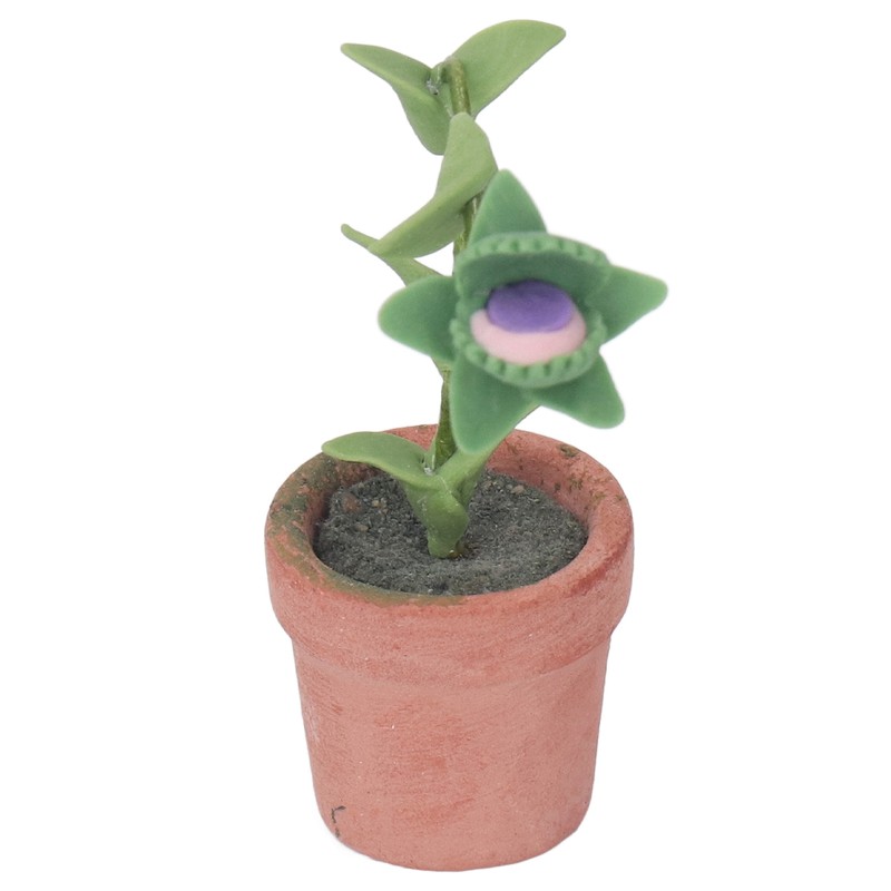 Mini Dollhouse Plant Simulation Realistic Vivid Portable Dollhouse Miniature Potted