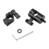 CAMVATE 16mm Light Stand Head with 15mm Single Rod Holder
