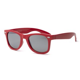 Real Shades Swag Sunglasses for Adults - 100% UVA UVB Protection, Polycarbonate Mirror Lenses, Unbreakable, Iconic 80s Style (Red, Silver Mirror Lens)