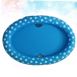 BESPORTBLE Inflatable Pool for Dogs Cats Portable Foldable Pet Pool Blue Pet Floating Mat Outdoor Pet Products Swimming Pool