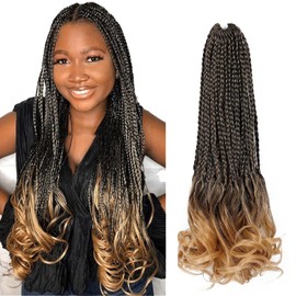 French Curly Braids 8 Pack Loose Wavy Spiral Curl Braids Crochet Deep Wave Hair Extensions Pre Stretched Bouncy Braiding Hair for Women (T27, French Curl Braids (14in- 8Packs))