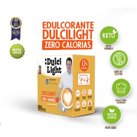 DULCI LIGHT DULCE Y FAVORABLE Sucralose Sweetener Granules 300 Packets Low Calorie Sweetener for Drinks and Food, Natural Sugar Substitute