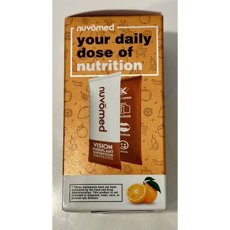 Nuvomed Gold Pure Plant Superfood Squeezies Vision Eye Health 10