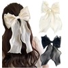 Herbeluemily Barrette, Hair Clip, Ribbon, Chiffon Hair Accessories, Hair Ornament,