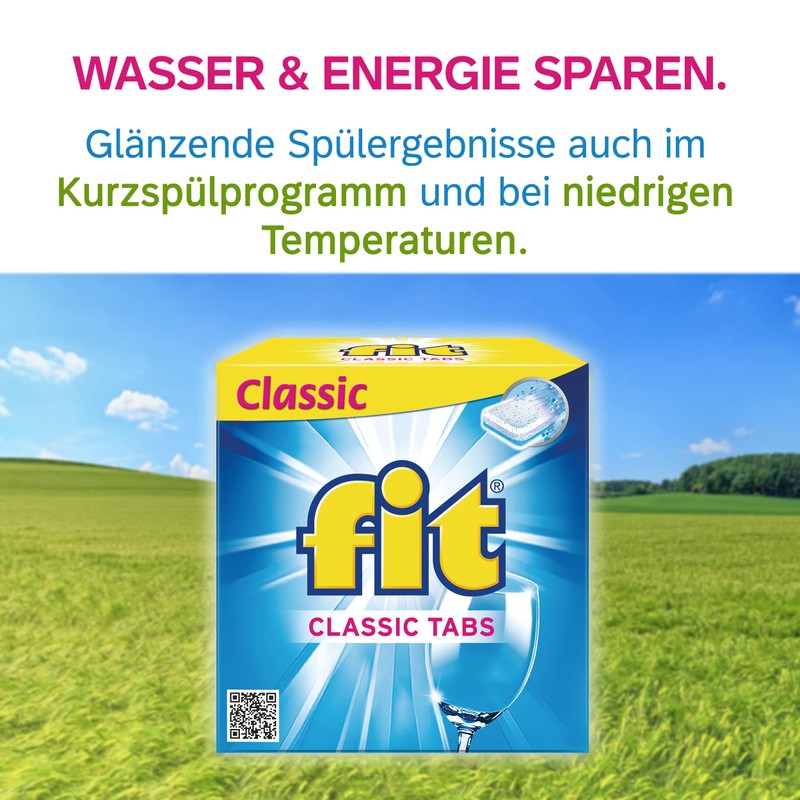 fit Classic Tabs Pack of 20 - Dishwasher Tablets -