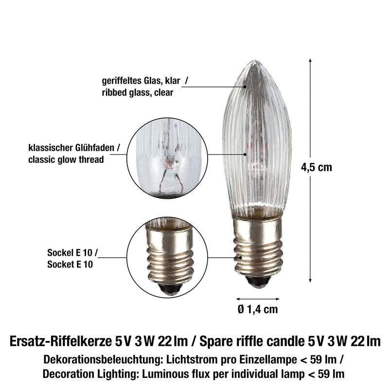 Hellum Replacement Fairy Lights for Indoor and Outdoor Lighting in