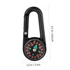 BESPORTBLE Pcs Carabiner Compass Keychains Lightweight Outdoor Navigation Tools for