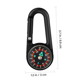 BESPORTBLE Pcs Carabiner Compass Keychains Lightweight Outdoor Navigation Tools for Hiking Climbing and Travel Compact and Portable Direction Guides for Adventures