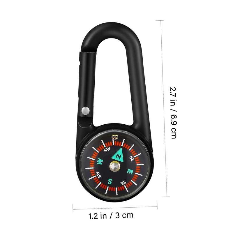 BESPORTBLE Pcs Carabiner Compass Keychains Lightweight Outdoor Navigation Tools for