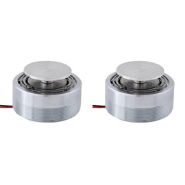 Resonance Speaker 2Pcs 2Inch All Frequency Resonance Speaker, 4Ω 25W Resonance Speaker Vibration Strong Bass Louderspeaker, Sturdy Steel Mini Portable Stereo Sound Creative Speaker