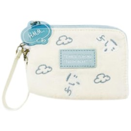 Marimo Craft SPCQ-455 Snoopy Plush Series Daily Pass Case, Plush, White, Approx. W 4.9 x H 3.1 x D 0.6 inches (125 x 80 x 15 mm)