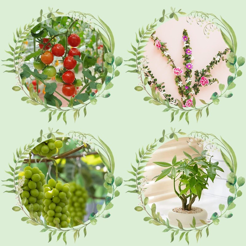 Pack of 80 Plant Benders Lst Clips Red and Green
