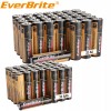 EverBrite 64PCS Alkaline Battery Pack 32PCS AA 32PCS AAA Alkaline