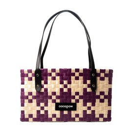 cocoglow Women's woven bag，PP eco-friendly bag,Trendy Travel Bag，Handbag，Top-Handle，Shoulder Bags.