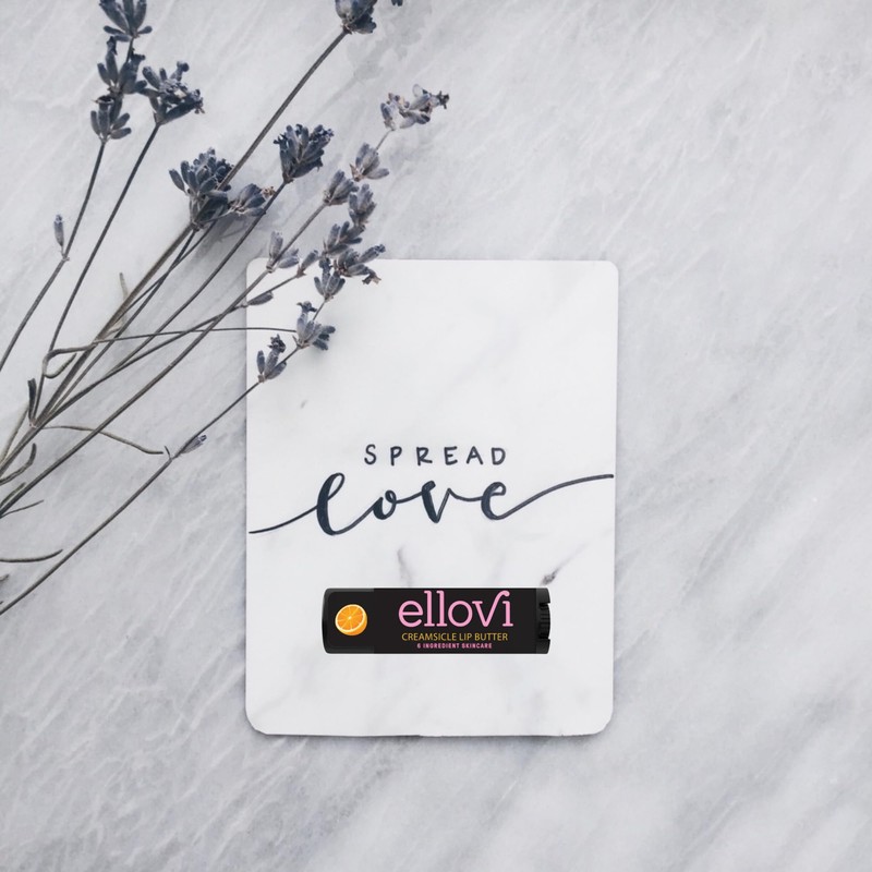 Ellovi Natural Lip Butter Lip Balm - Creamsicle - Pure