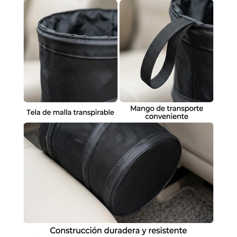 2 Botes de Basura para Auto, Bote de Basura para