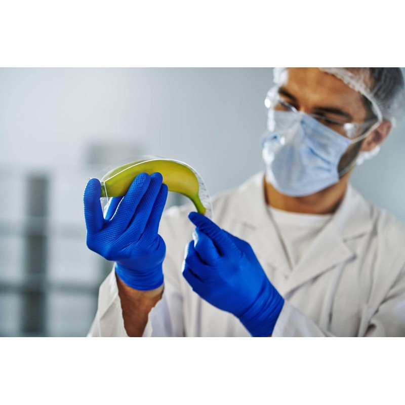 Mercator Gogrip Nitrile Powder Free Disposable Gloves - Blue -