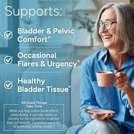 CystoMend Bladder & Pelvic Discomfort Formula - Supports Less Flares & Urgency* - Premium Supplement for Bladder & Urinary Health - USA Manufactured & Third-Party Tested - 120 Capsules