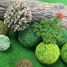OrgMemory 90Pcs Model Trees Miniature Plants Train Scenery Artificial Fake Trees Model Railroad Scenery, Diorama Supplies, Wargame DIY Scenery Landscape