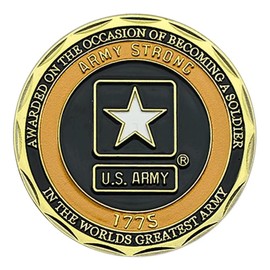 U.S. Army Soldier Military Challenge Coin - Symbol of Honor, Ideal for Military Collectors and Veterans Gift Box