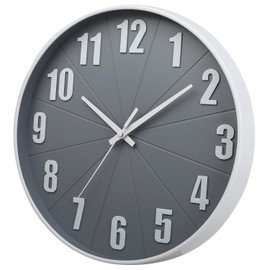 HZDHCLH 30 cm Large Wall Clock Silent No Ticking for Home, Kitchen, Office and School (Grey)