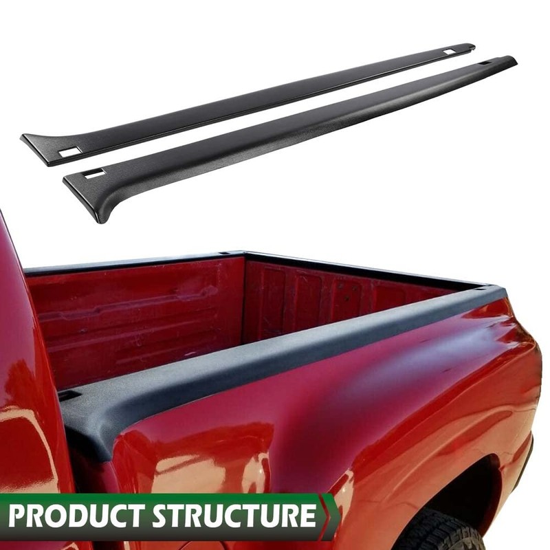 LQI Bed Rail Caps Stepside Cover Compatible with Chevy Silverado