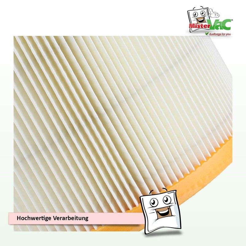 MisterVac Lamellar Filter Replacement Filter Compatible with Wap Turbo 1001