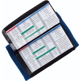 WristCoaches Football Play Wristbands - Youth Quarterback Gear - Wristband Playbook - Softball Wristbands for Signs (Navy Blue)