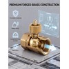 Smart WiFi Water Valve, Brass Motorized Ball Valve with Timer