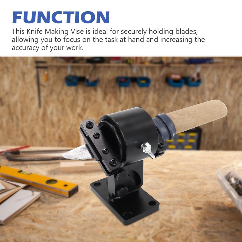SCOTTCHEN Swivel Knife Making Vise, Knife Vise Tool, Knife Making