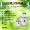Nabila K - Cedarwood - Soy Candle with Essential Oils