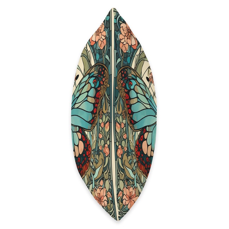 Butterfly Art Nouveau Throw Pillow
