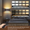 TRLIFE Modern LED Wall Sconces, Remote Control Dimmable and Adjustable