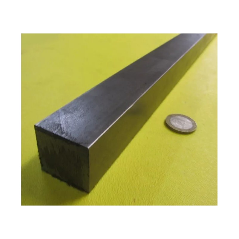 Basic 12L14 Square Carbon Steel Bars, 1 1/8" Square x