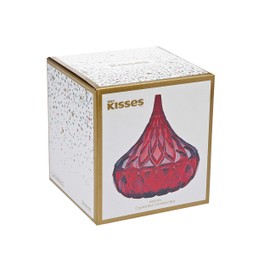 Godinger Hershey's Kiss Holiday Jewelry, Trinket Holder, Candy Dish-Red