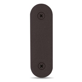 Doorbell Cover Plate, Metal Doorbell Blanking Plate Cover, Doorbell Button Cover Chime Guard Plate, Doorbell Faceplate Hole Cover, Weather Resistant, Easy Installation, Aesthetic Decoration - Brown