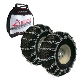 The ROP Shop Pair of 2 Link Tire Chains 26x12x12 for John Deere Lawn Mower, Garden Tractor