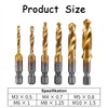 Ruikcoll 1/4 Inch Drill Bit Set, Tap, Hexagonal Shank, HSS,