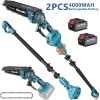 Seesii 2-IN-1 Cordless Pole Saw & Mini Chainsaw 6 inch
