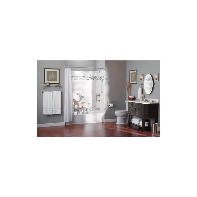 Moen LR8724D1GBN Bathroom Safety 24-Inch Designer Bathroom Grab Bar with