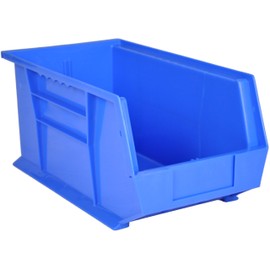 Pack of 10 x Rhino Tuff Bin40 Plastic Storage Parts Bins - Stacking Component Box Ideal for Garage Workshop or Warehouse Shelving Bin