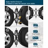 Rvdeaa Black X-Shape Wheel Chocks Stabilizer XL [Extended Allow Drill